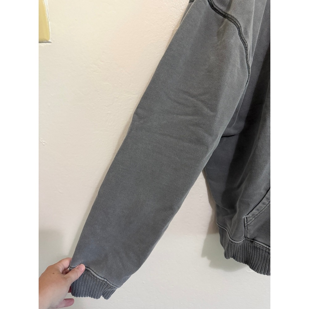 Elwood Women Hoodie XL Charcoal Grey Organic Cotton Oversized Streetwear lounge - Picture 4 of 8